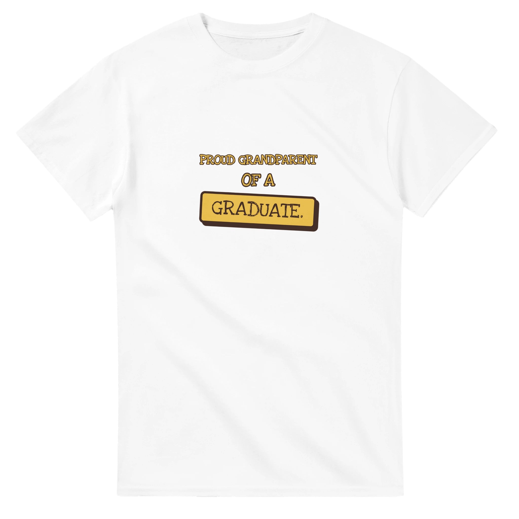 Proud Grandparent Of A Graduate — white unisex t-shirt