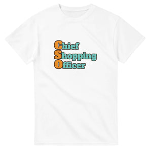 Chief Shopping Officer — white unisex t-shirt