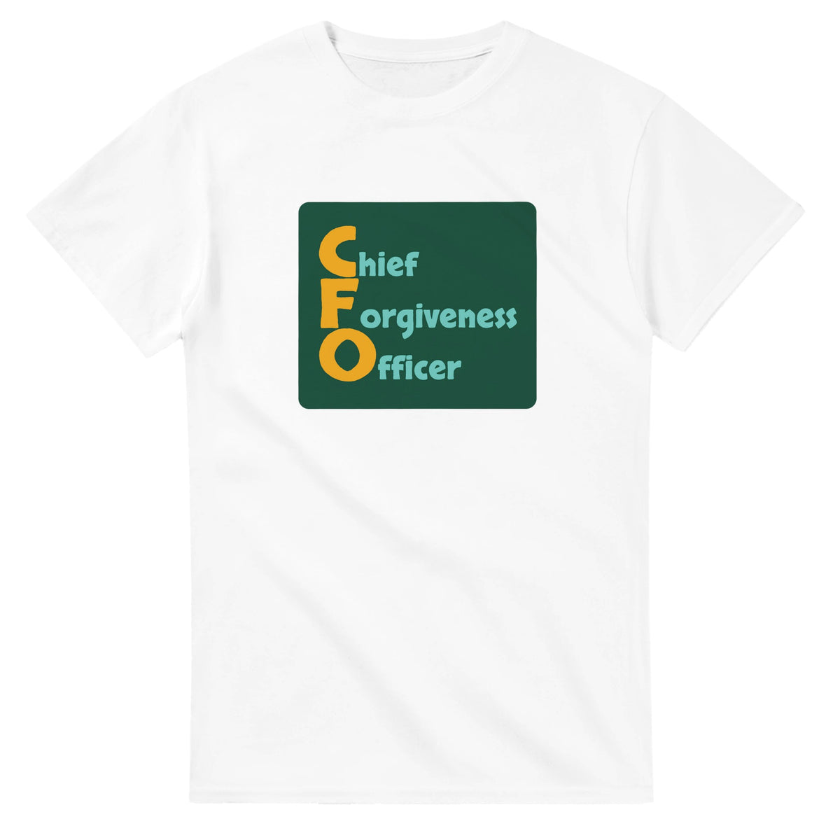 Chief Forgiveness Officer — white unisex t-shirt