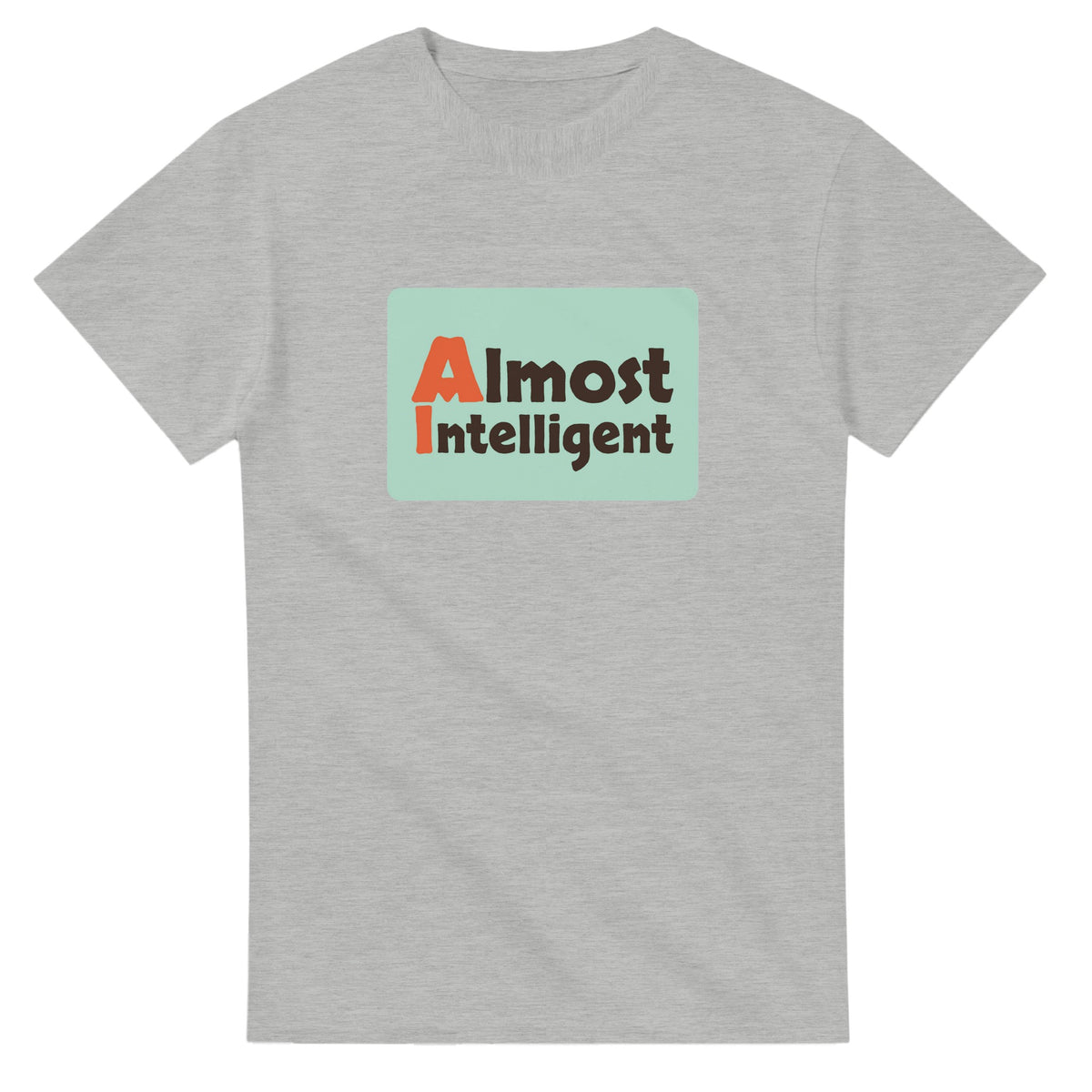 Almost Intelligent — ash unisex t-shirt