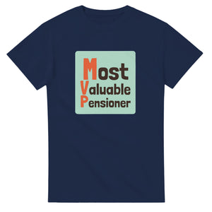 Most Valuable Pensioner — navy unisex t-shirt