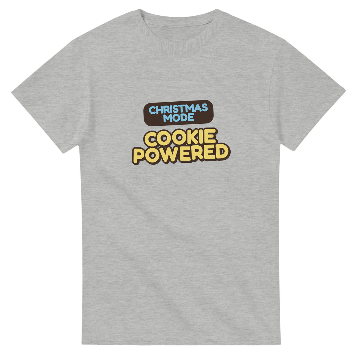 Christmas Mode: Cookie Powered — ash unisex t-shirt