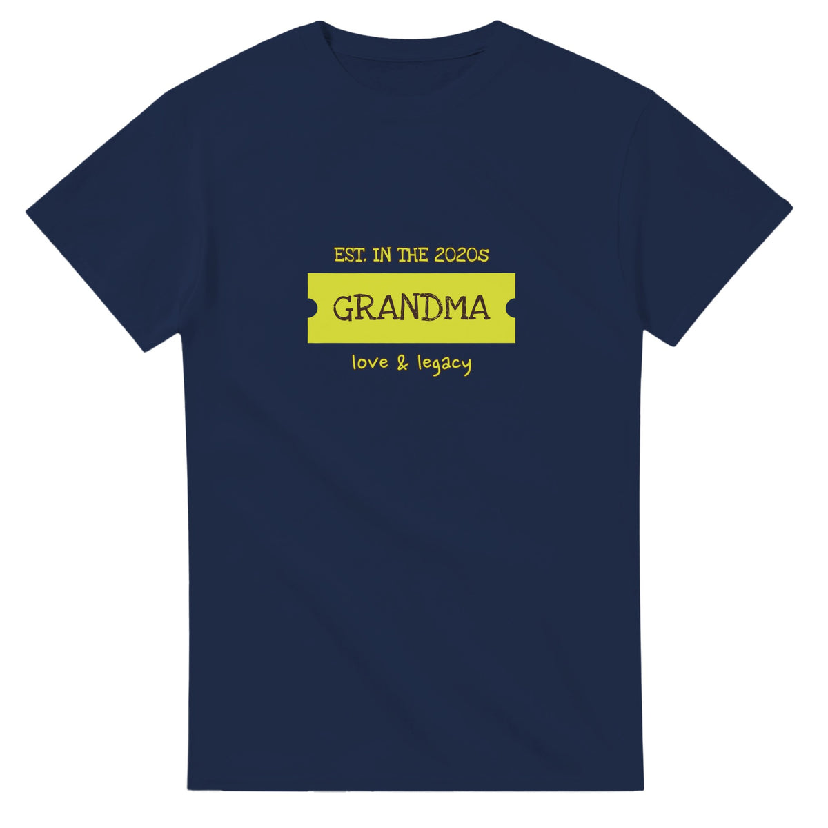 Grandma • Est. In The 2020s • Love & Legacy — navy unisex t-shirt