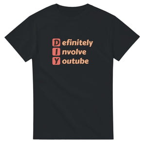 Definitely Involve Youtube — black unisex t-shirt