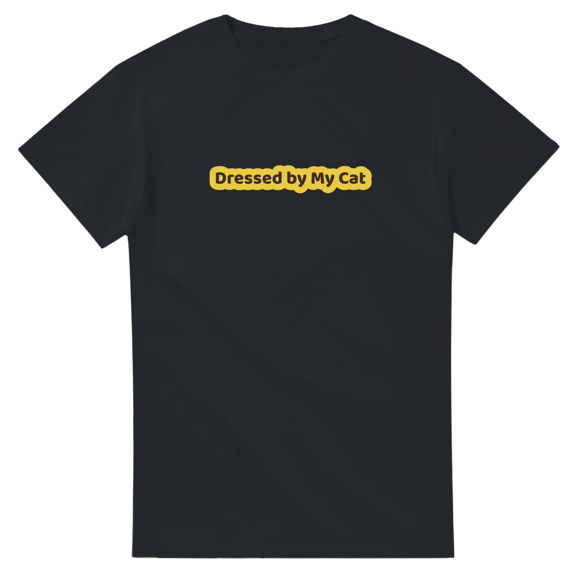 Dressed By My Cat — black unisex t-shirt