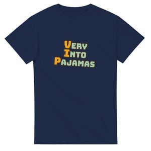 Very Into Pajamas — navy unisex t-shirt