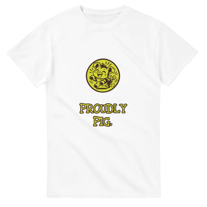 Proudly Pig — white unisex t-shirt