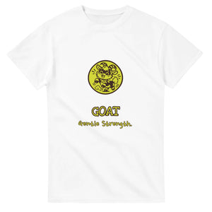 Goat • Gentle Strength — white unisex t-shirt