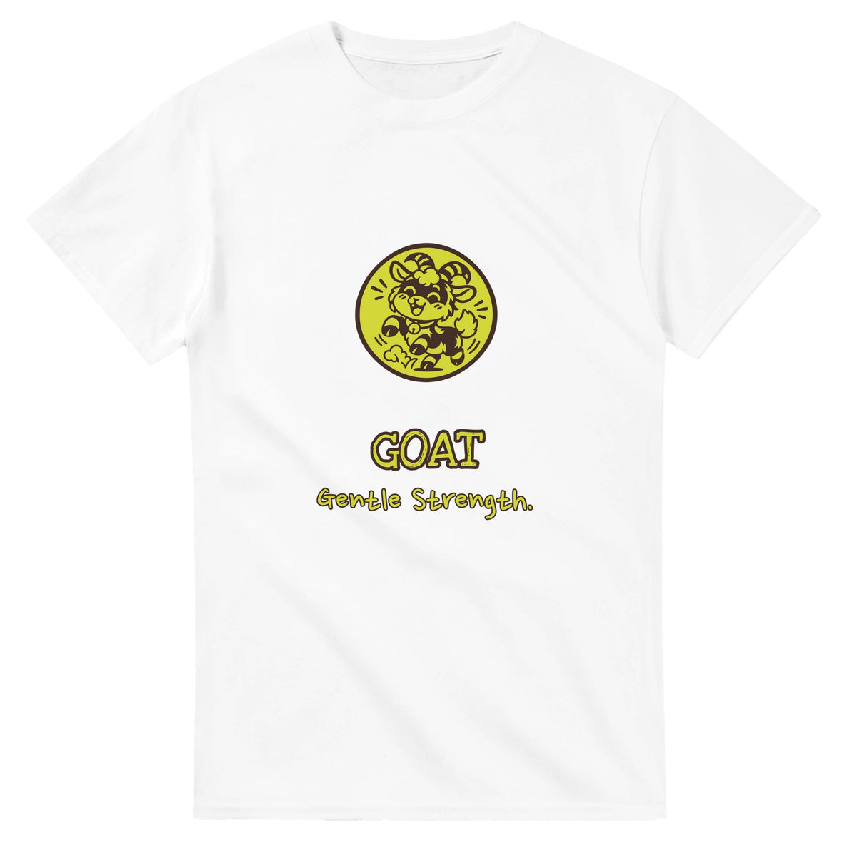 Goat • Gentle Strength — white unisex t-shirt