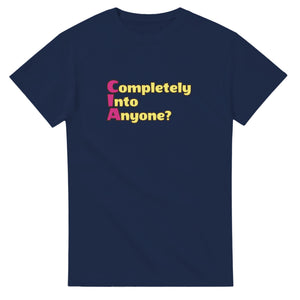 Completely Into Anyone? — navy unisex t-shirt