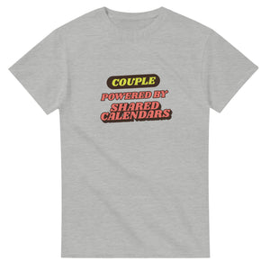 Couple Powered By Shared Calendars — ash unisex t-shirt