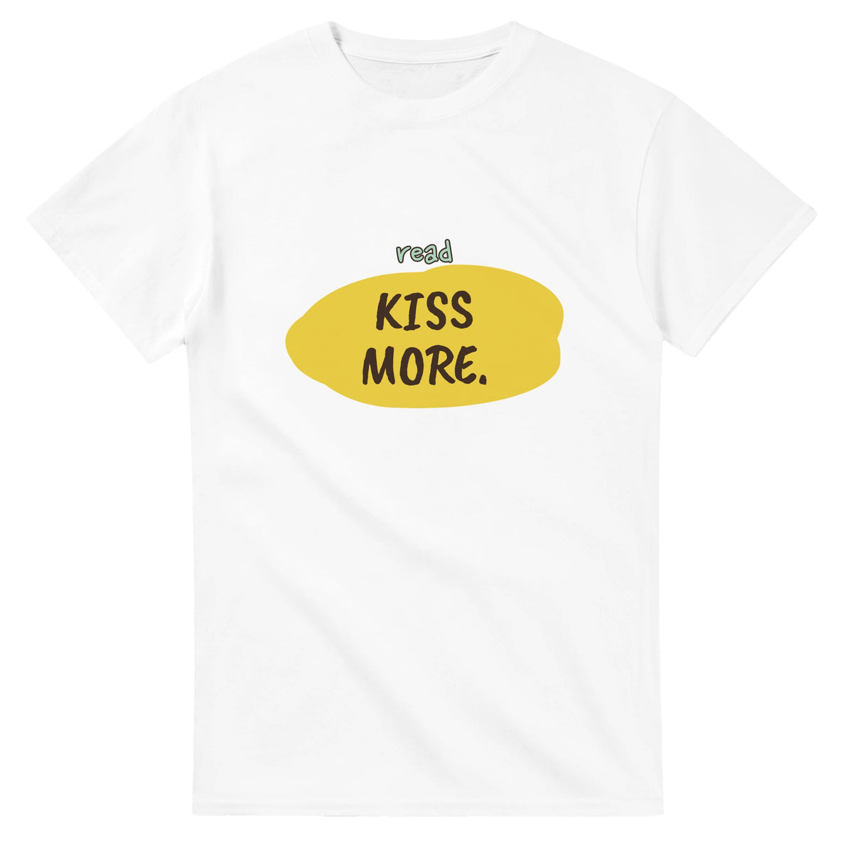Read Less. Kiss More — white unisex t-shirt