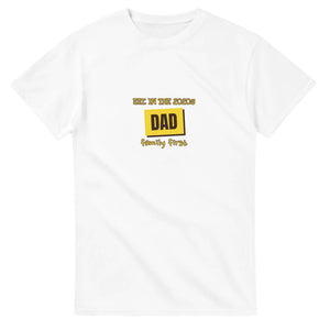 Dad • Est. In The 2020s • Family First — white unisex t-shirt