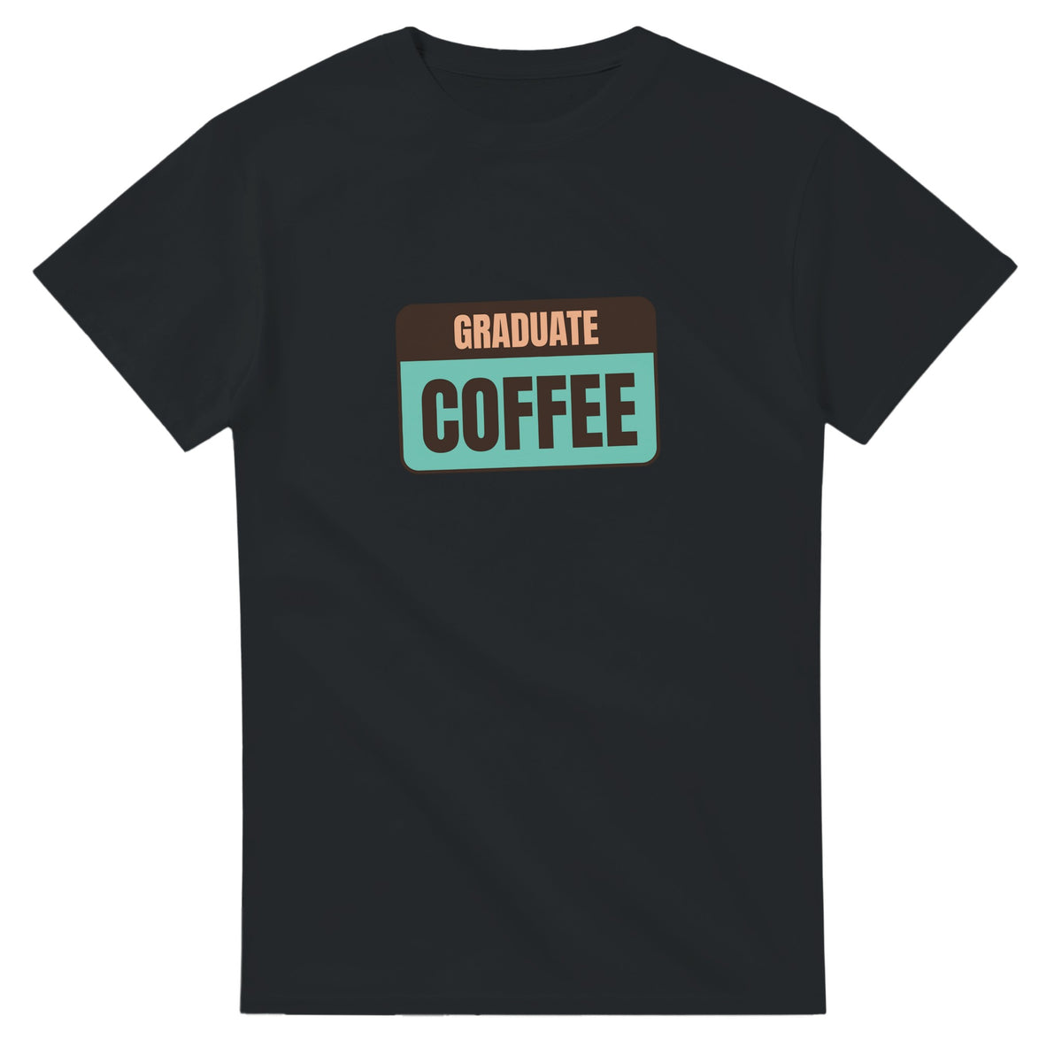 Graduate Powered By Coffee — black unisex t-shirt