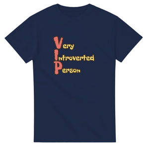 Very Introverted Person — navy unisex t-shirt