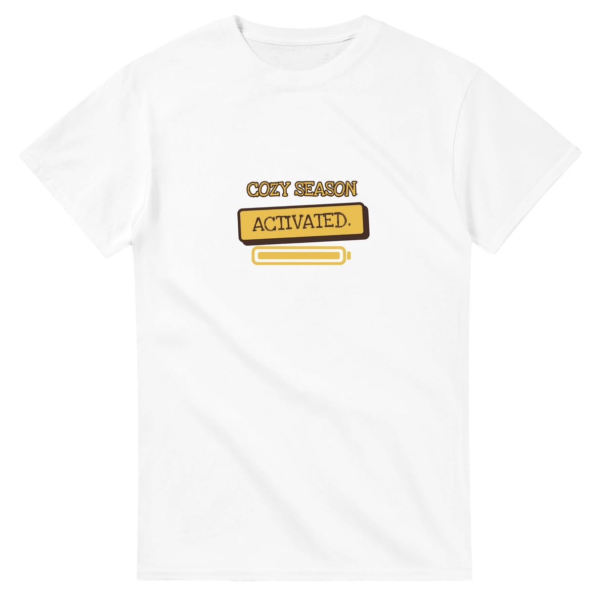 Cozy Season Activated — white unisex t-shirt