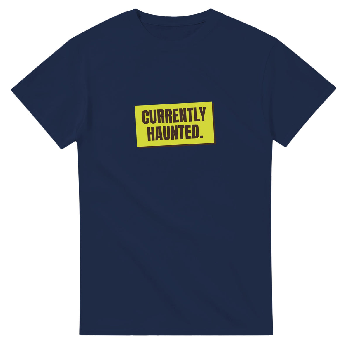Currently Haunted — navy unisex t-shirt