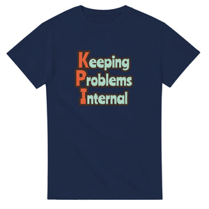 Keeping Problems Internal — navy unisex t-shirt