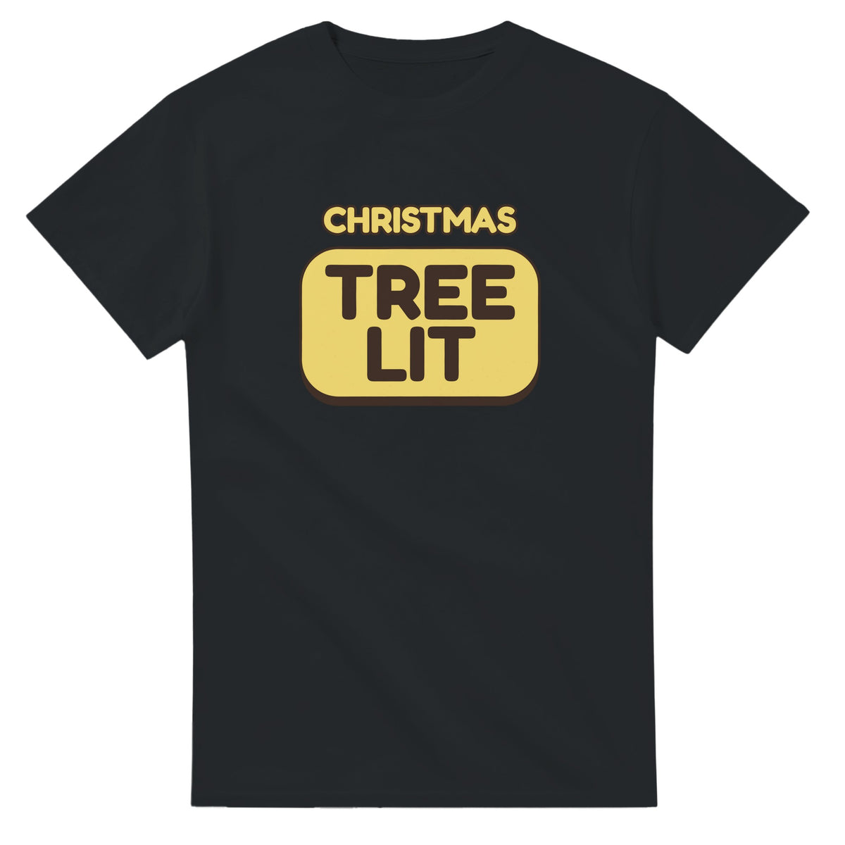 Christmas: Tree Lit — black unisex t-shirt