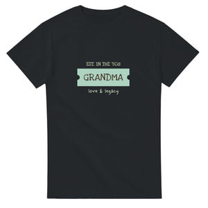 Grandma • Est. In The ’80s • Love & Legacy — black unisex t-shirt