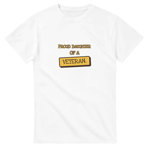Proud Daughter Of A Veteran — white unisex t-shirt