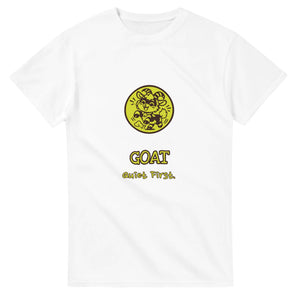 Goat • Quiet First — white unisex t-shirt