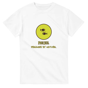 Pisces. Dreamer By Nature — white unisex t-shirt