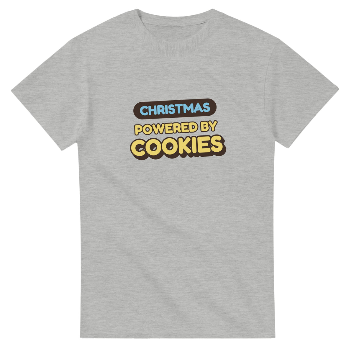 Christmas Powered By Cookies — ash unisex t-shirt