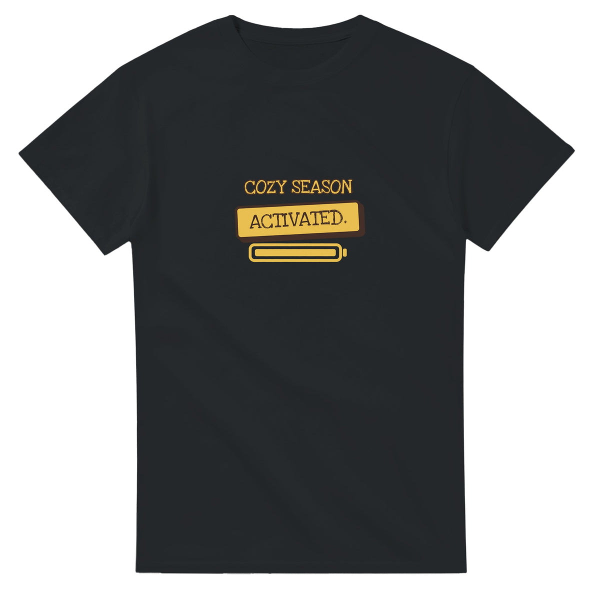 Cozy Season Activated — black unisex t-shirt