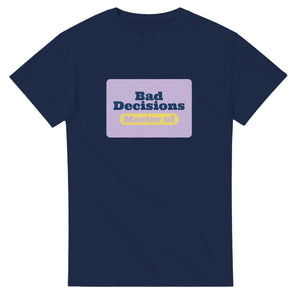 Master of Bad Decisions — navy unisex t-shirt