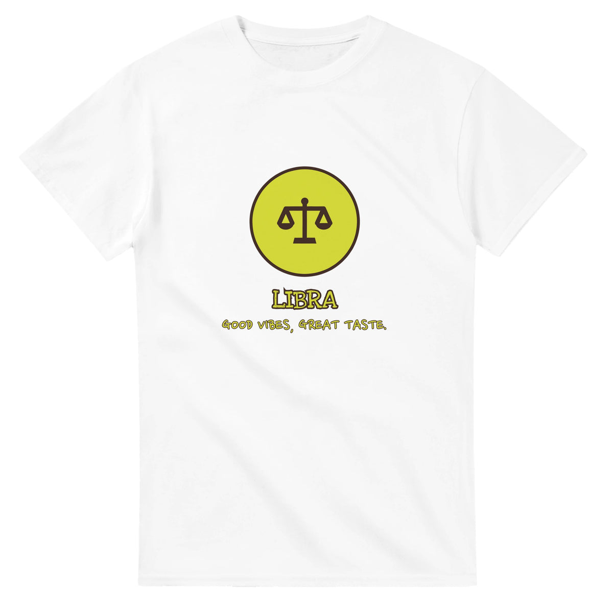 Libra • Good Vibes, Great Taste — white unisex t-shirt