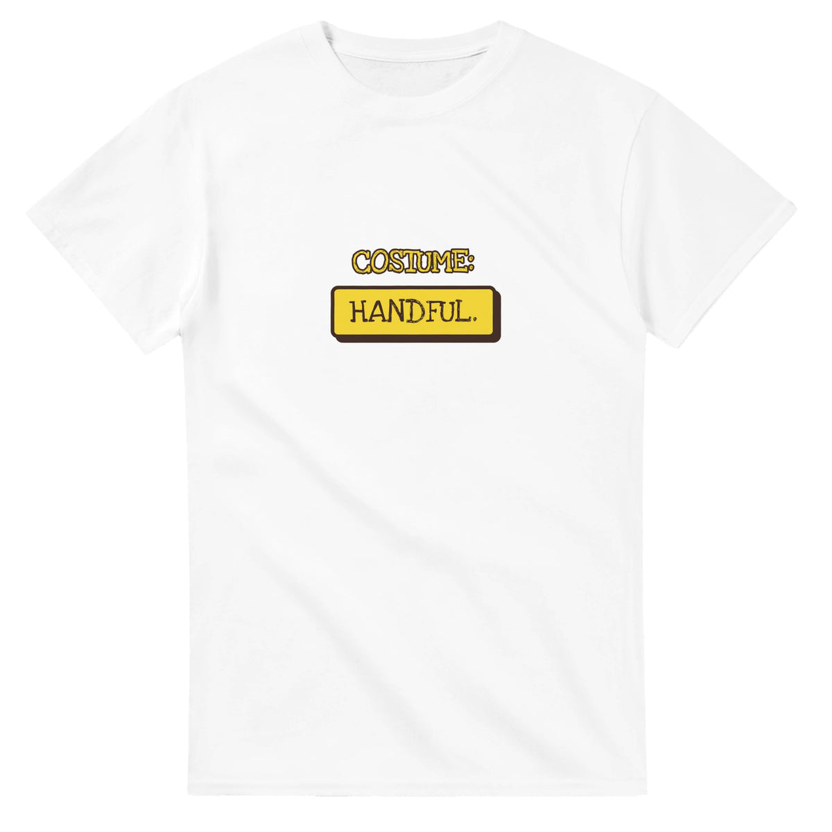 Costume: Handful — white unisex t-shirt