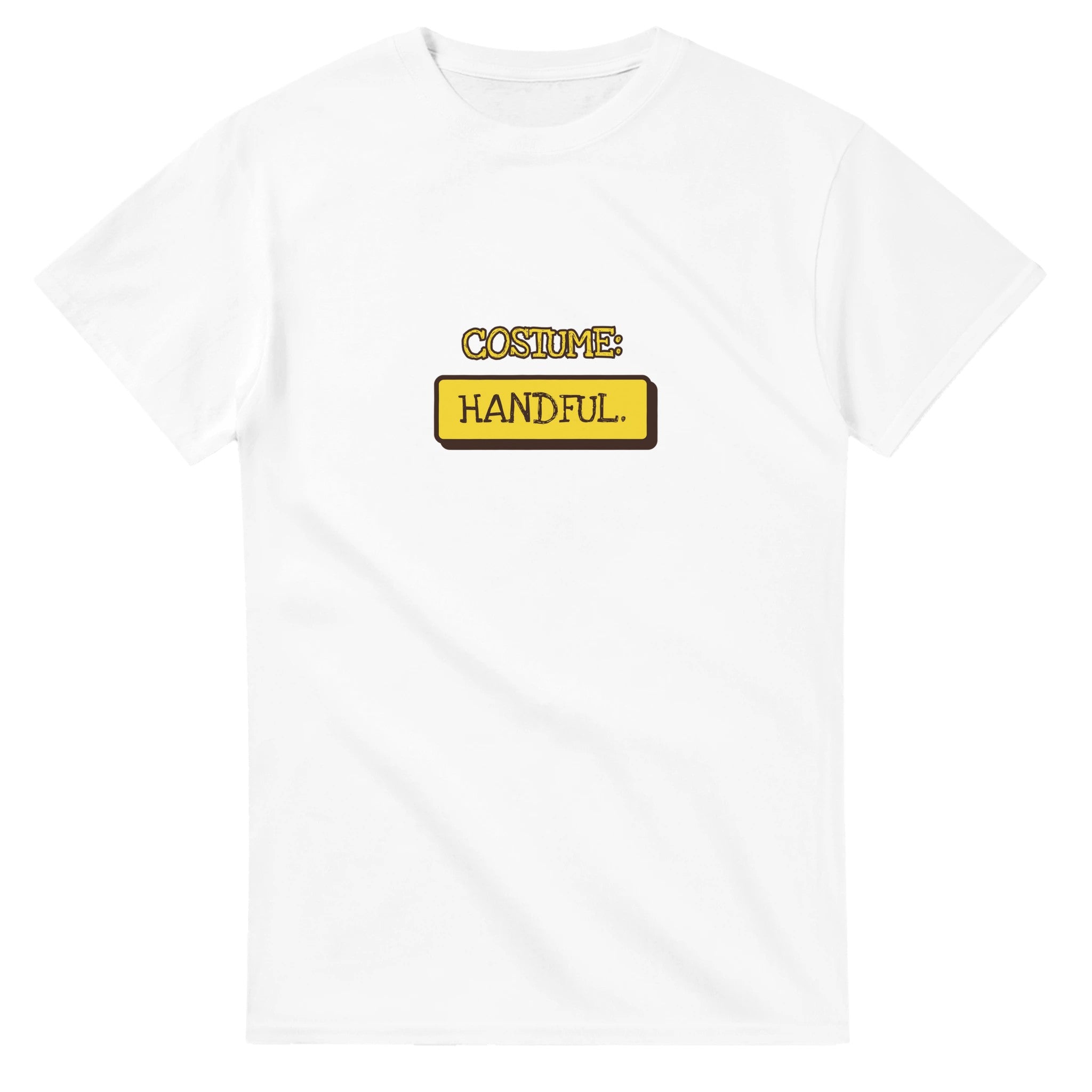 Costume: Handful — white unisex t-shirt