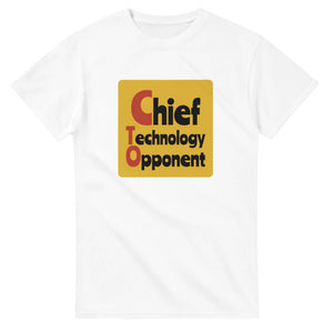 Chief Technology Opponent — white unisex t-shirt