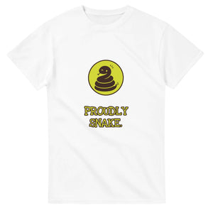 Proudly Snake — white unisex t-shirt