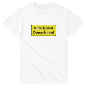 Side Quest Department — white unisex t-shirt