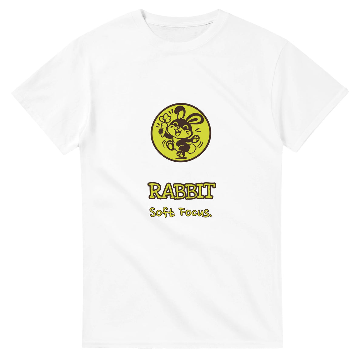 Rabbit • Soft Focus — white unisex t-shirt