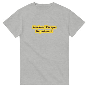 Weekend Escape Department — ash unisex t-shirt