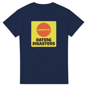 Bachelor of Dating Disasters — navy unisex t-shirt