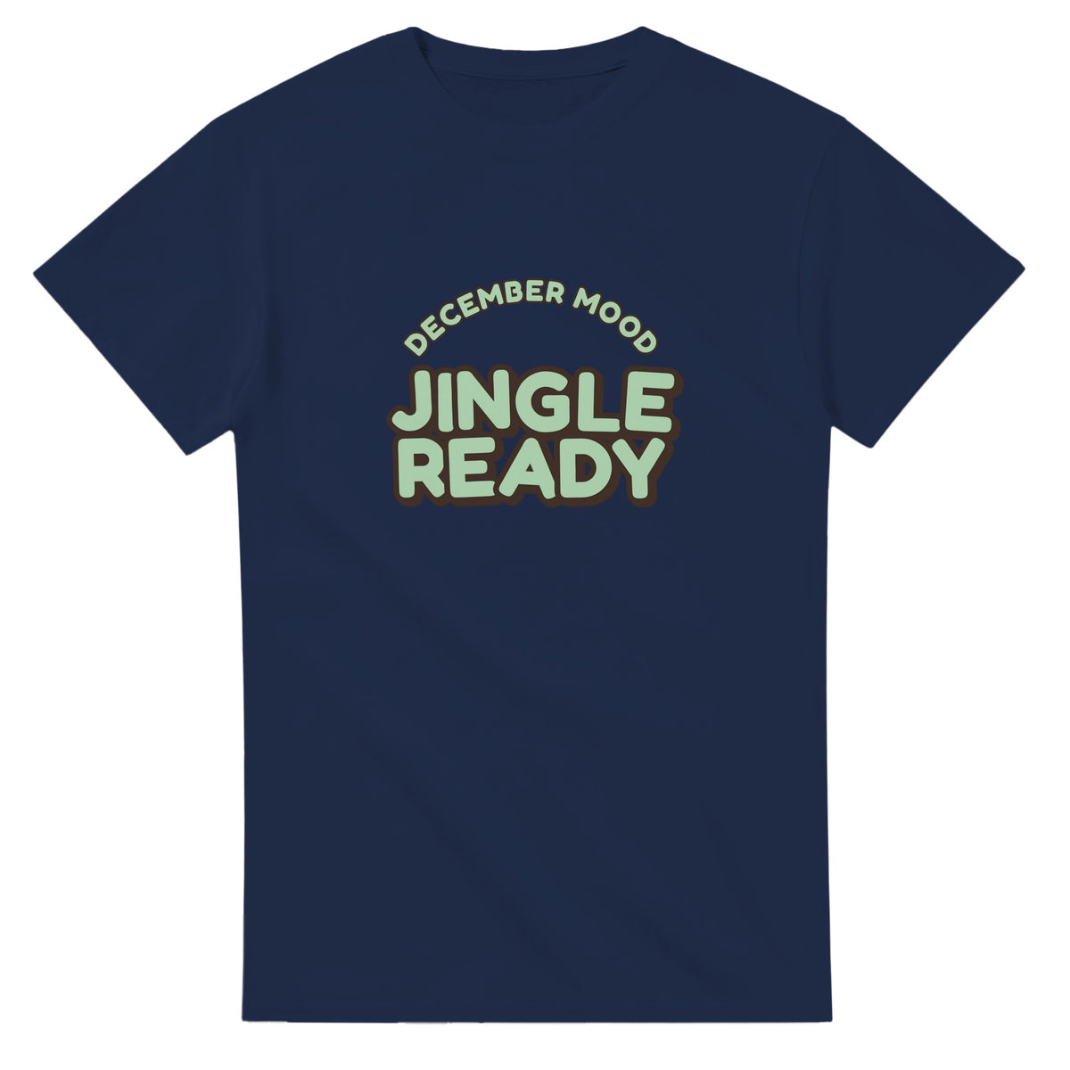 December Mood: Jingle Ready — navy unisex t-shirt
