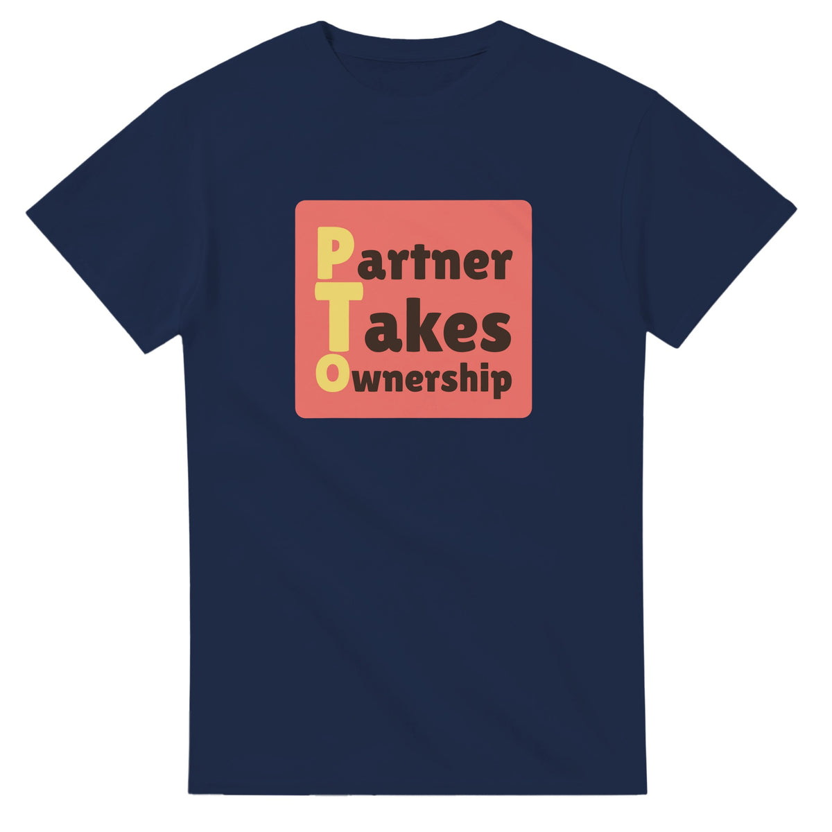 Partner Takes Ownership — navy unisex t-shirt