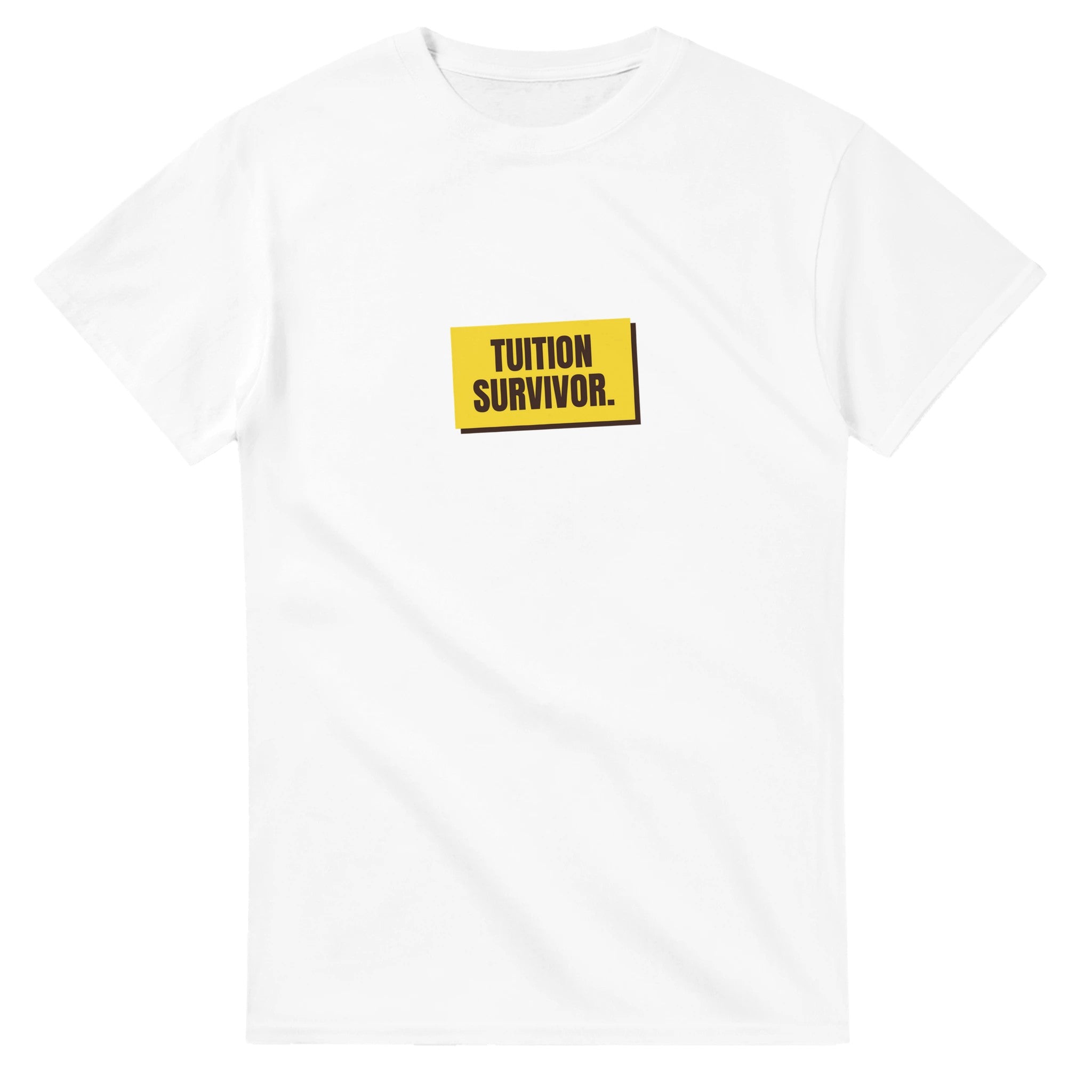 Tuition Survivor — white unisex t-shirt
