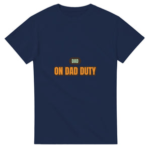 Dad: On Dad Duty — navy unisex t-shirt