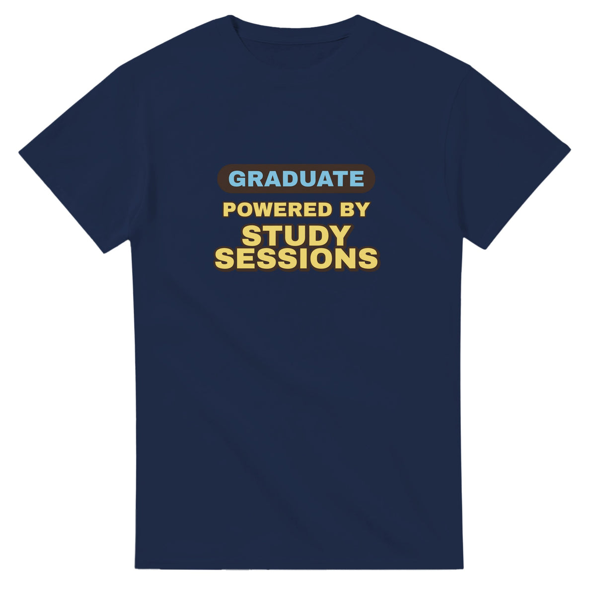 Graduate Powered By Study Sessions — navy unisex t-shirt