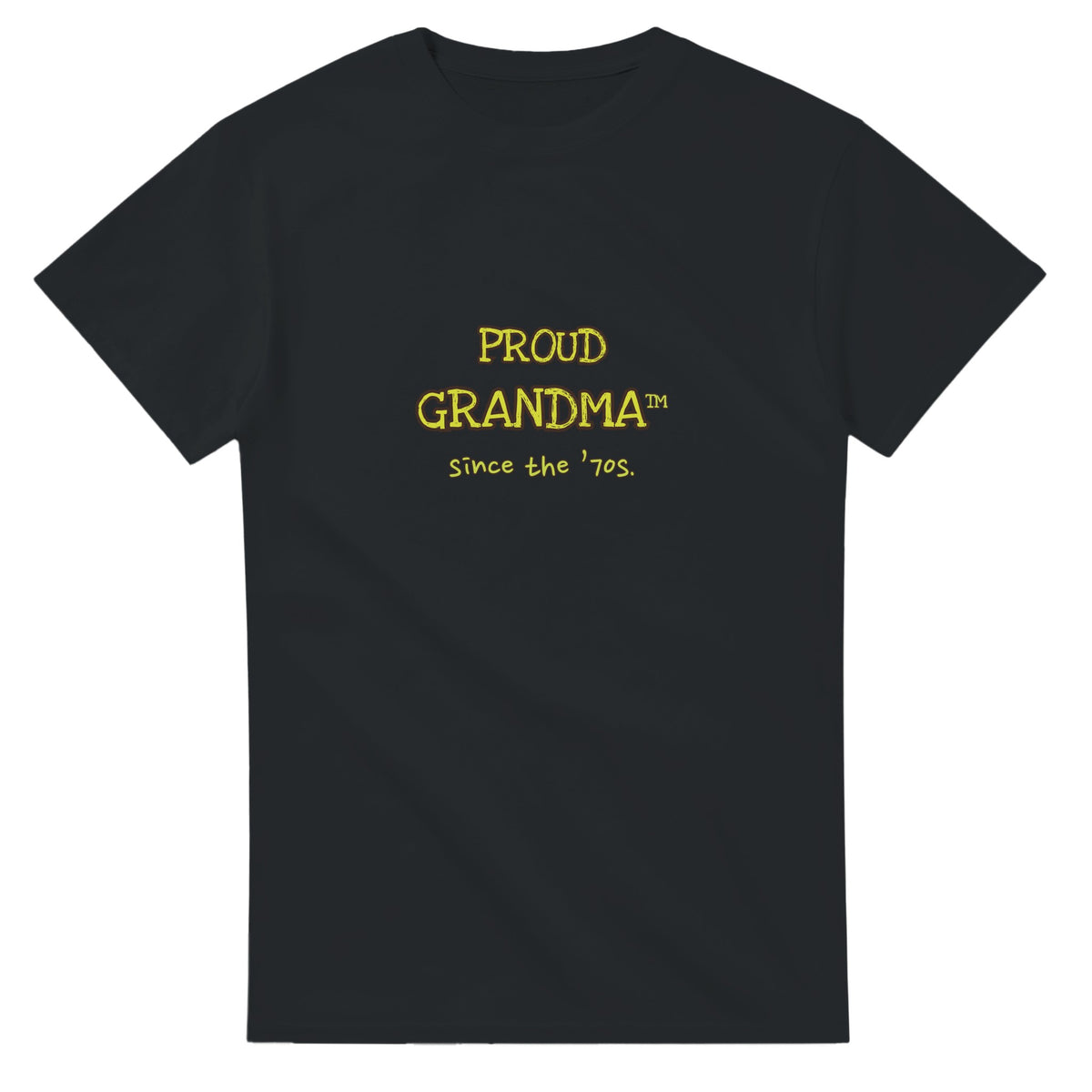 Proud Grandma • Since The ’70s — black unisex t-shirt