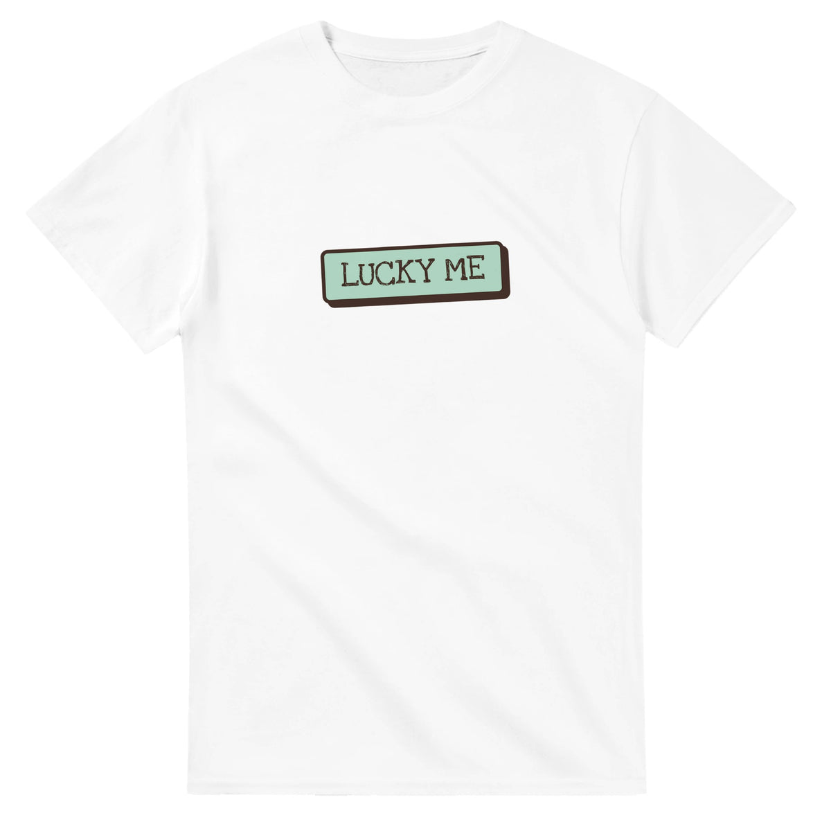 Lucky Me — white unisex t-shirt