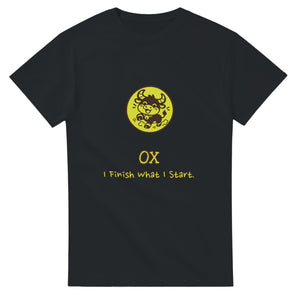 Ox • I Finish What I Start — black unisex t-shirt