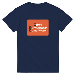 Can’t Remember Customers — navy unisex t-shirt