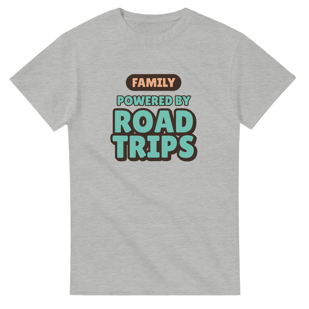 Family Powered By Road Trips — ash unisex t-shirt