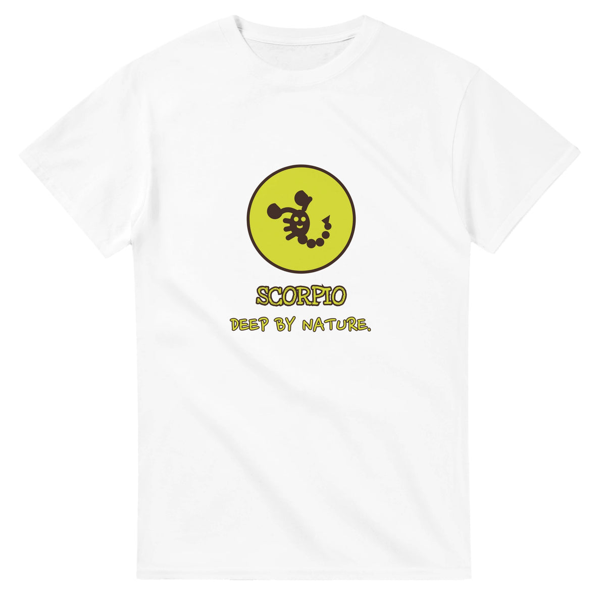 Scorpio • Deep By Nature — white unisex t-shirt
